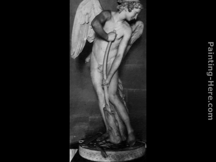 Edme Bouchardon Cupid Making a Bow out of the Club of Hercules
